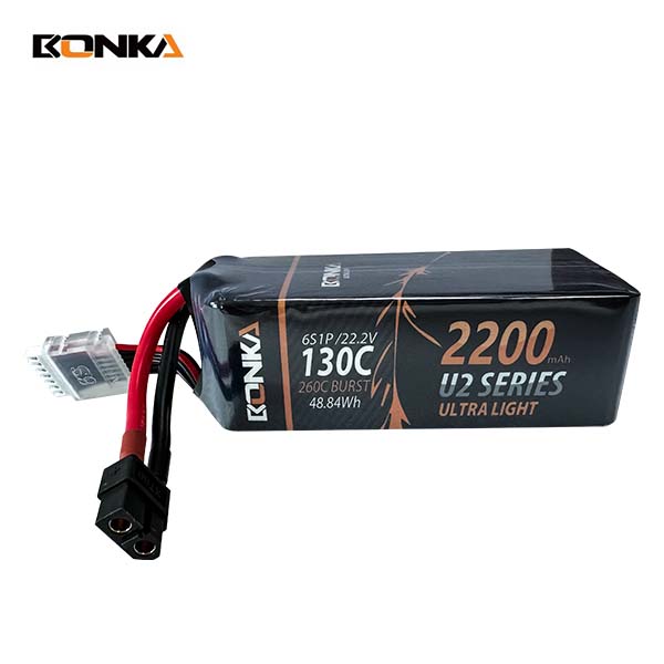 BONKA 2200mAh 130C 6S U2 Series Racing LiPo